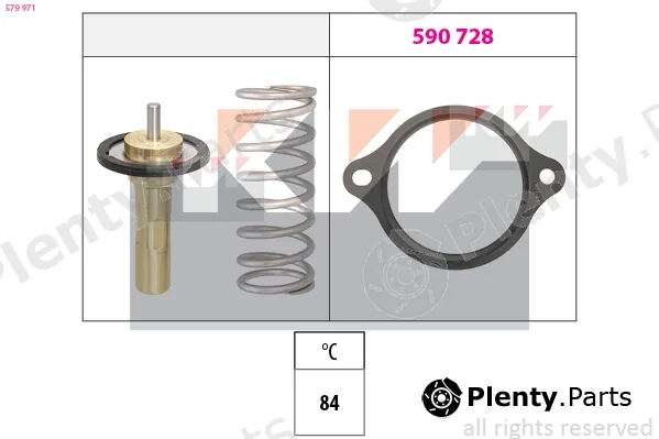 KW 579971 — Thermostat, coolant Made in Italy - OE Equivalent