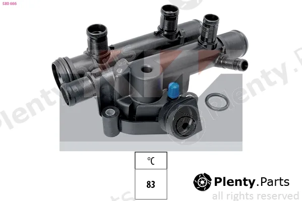 KW 580666 — Thermostat, coolant Made in Italy - OE Equivalent