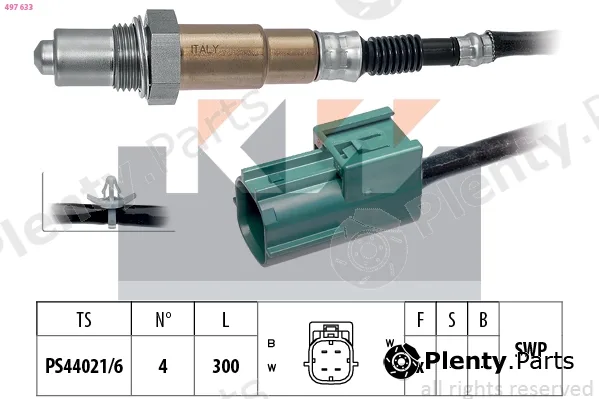 KW 497633 — Lambda Sensor Made in Italy - OE Equivalent