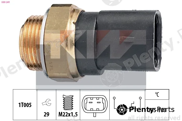 KW 550241 — Temperature Switch, radiator fan Made in Italy - OE Equivalent