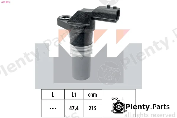 KW 453835 — Sensor, crankshaft pulse OE Equivalent