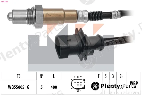 KW 498569 — Lambda Sensor Made in Italy - OE Equivalent