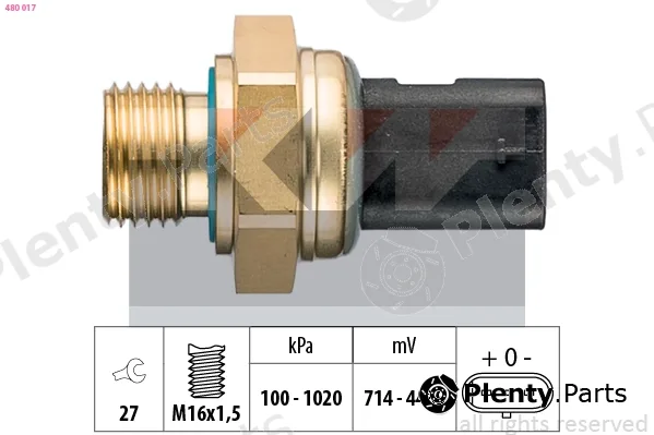 KW 480017 — Sensor, oil pressure Made in Italy - OE Equivalent