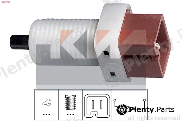KW 510192 — Switch, clutch control (cruise control) Made in Italy - OE Equivalent