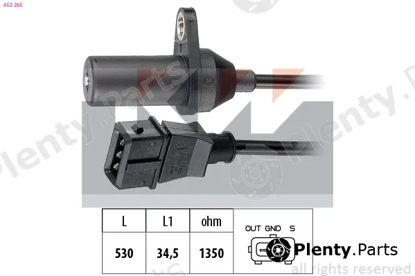 KW 453265 — Sensor, crankshaft pulse Made in Italy - OE Equivalent