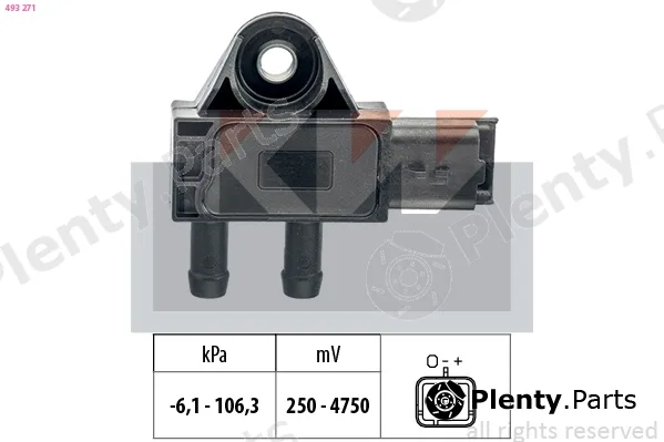KW 493271 — Sensor, exhaust pressure Made in Italy - OE Equivalent
