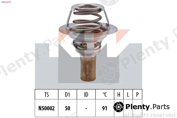KW 580327S — Thermostat, coolant Made in Italy - OE Equivalent