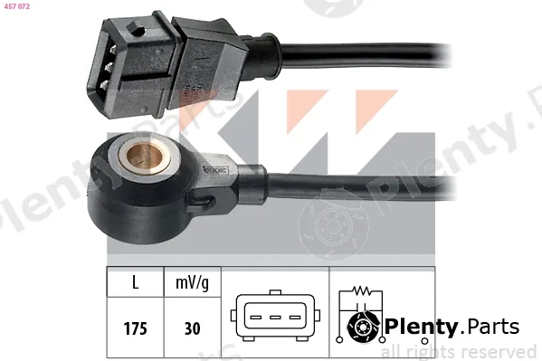 KW 457072 — Knock Sensor Made in Italy - OE Equivalent