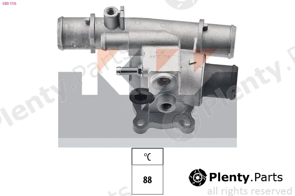 KW 580116 — Thermostat, coolant Made in Italy - OE Equivalent