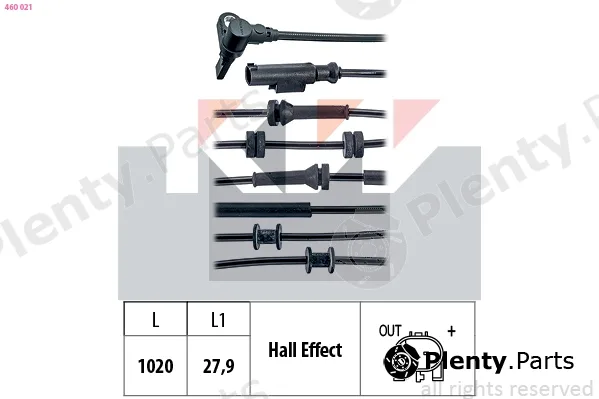 KW 460021 — Sensor, wheel speed Made in Italy - OE Equivalent