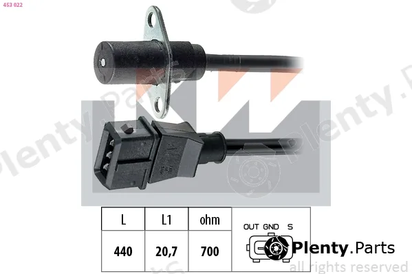 KW 453022 — Sensor, crankshaft pulse Made in Italy - OE Equivalent