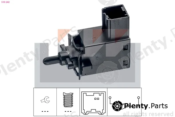 KW 510242 — Switch, clutch control (cruise control) Made in Italy - OE Equivalent