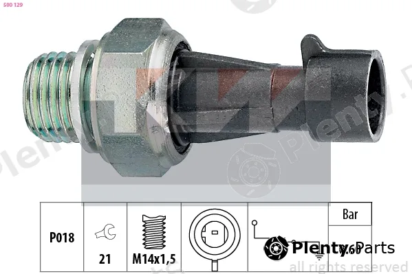 KW 500129 — Oil Pressure Switch Made in Italy - OE Equivalent