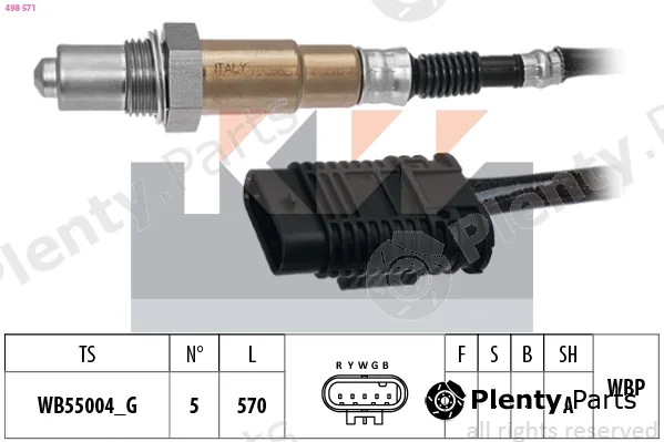KW 498571 — Lambda Sensor Made in Italy - OE Equivalent