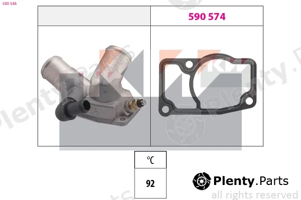 KW 580348 — Thermostat, coolant Made in Italy - OE Equivalent
