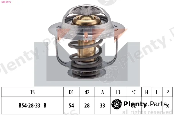 KW 580657S — Thermostat, coolant Made in Italy - OE Equivalent