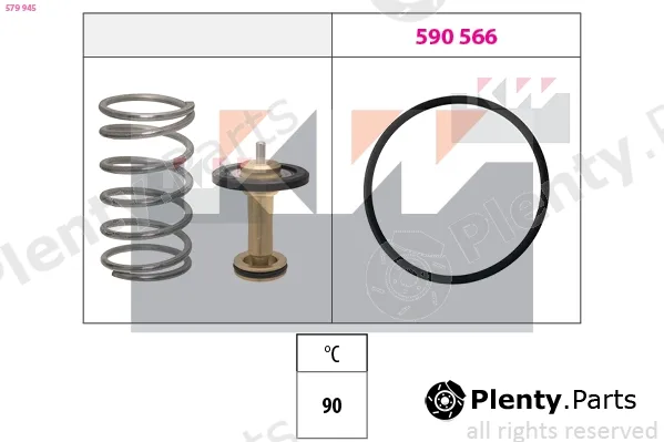 KW 579945 — Thermostat, coolant Made in Italy - OE Equivalent