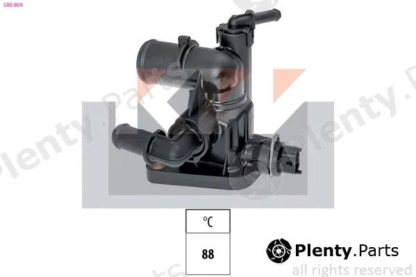KW 580809 — Thermostat, coolant Made in Italy - OE Equivalent