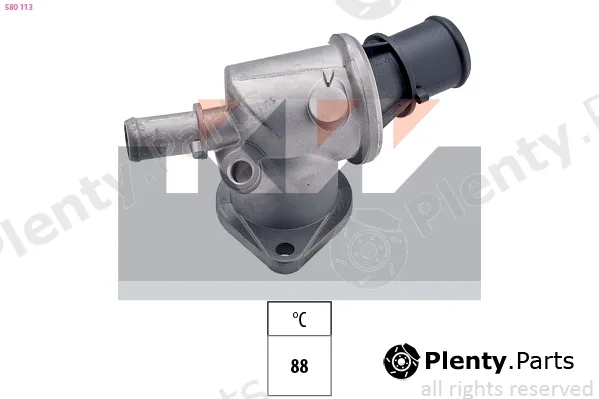 KW 580113 — Thermostat, coolant Made in Italy - OE Equivalent