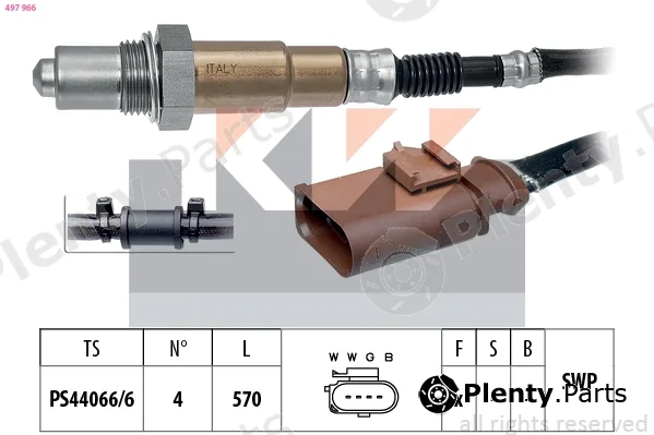 KW 497966 — Lambda Sensor Made in Italy - OE Equivalent
