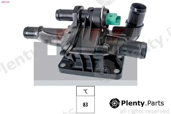 KW 580734 — Thermostat, coolant Made in Italy - OE Equivalent