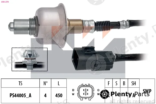 KW 498279 — Lambda Sensor Made in Italy - OE Equivalent
