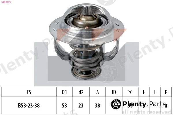 KW 580957S — Thermostat, coolant Made in Italy - OE Equivalent