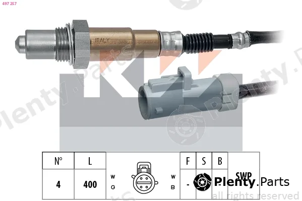 KW 497257 — Lambda Sensor Made in Italy - OE Equivalent