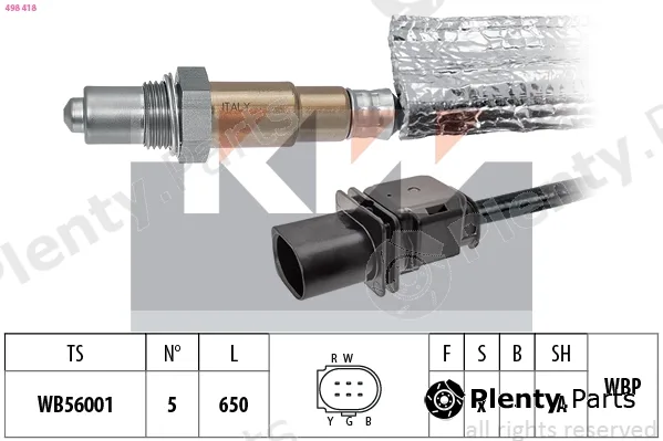 KW 498418 — Lambda Sensor Made in Italy - OE Equivalent