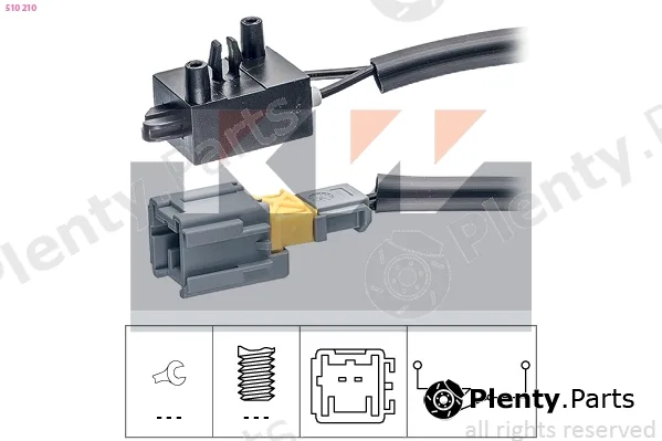 KW 510210 — Switch, clutch control (cruise control) Made in Italy - OE Equivalent