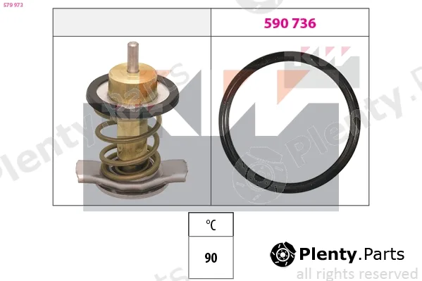 KW 579973 — Thermostat, coolant Made in Italy - OE Equivalent
