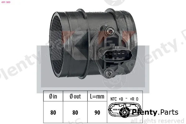 KW 491300 — Mass Air Flow Sensor Made in Italy - OE Equivalent