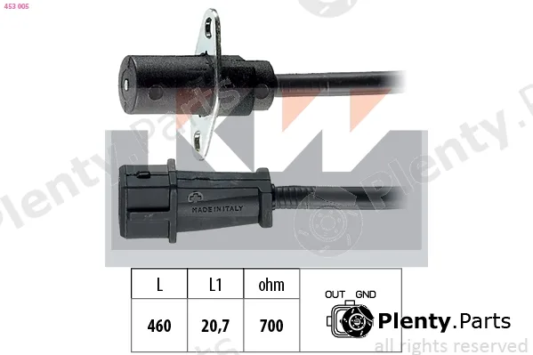 KW 453005 — Sensor, crankshaft pulse Made in Italy - OE Equivalent