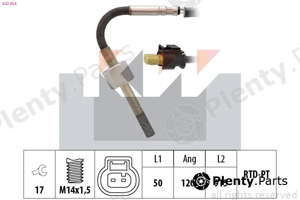 KW 422054 — Sensor, exhaust gas temperature Made in Italy - OE Equivalent