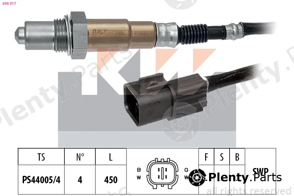 KW 498017 — Lambda Sensor Made in Italy - OE Equivalent