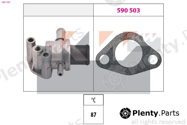 KW 580105 — Thermostat, coolant Made in Italy - OE Equivalent