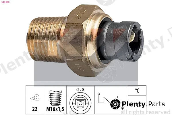 KW 540000 — Temperature Switch, coolant warning lamp Made in Italy - OE Equivalent