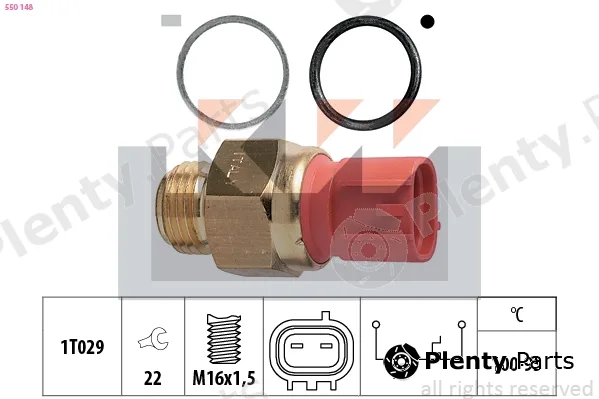KW 550148 — Temperature Switch, radiator fan Made in Italy - OE Equivalent
