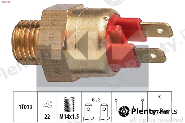 KW 550157 — Temperature Switch, radiator fan Made in Italy - OE Equivalent