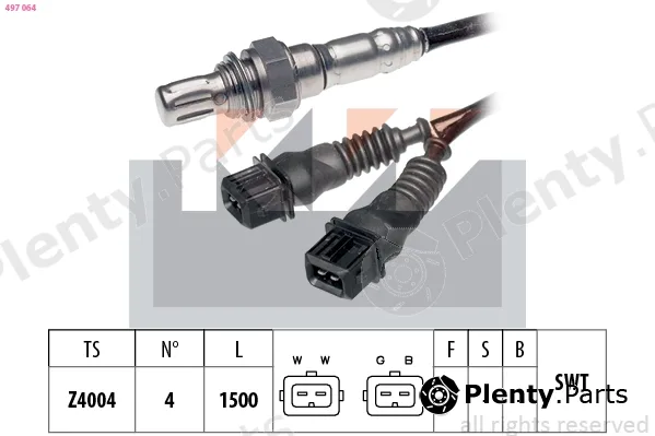 KW 497064 — Lambda Sensor Made in Italy - OE Equivalent