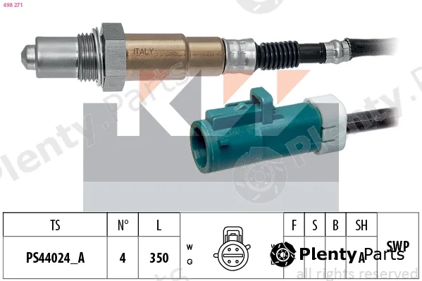KW 498271 — Lambda Sensor Made in Italy - OE Equivalent