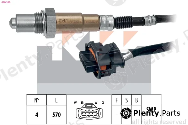 KW 498168 — Lambda Sensor Made in Italy - OE Equivalent