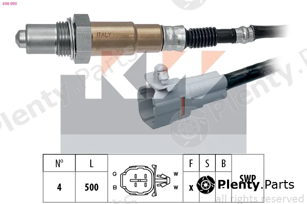 KW 498090 — Lambda Sensor Made in Italy - OE Equivalent