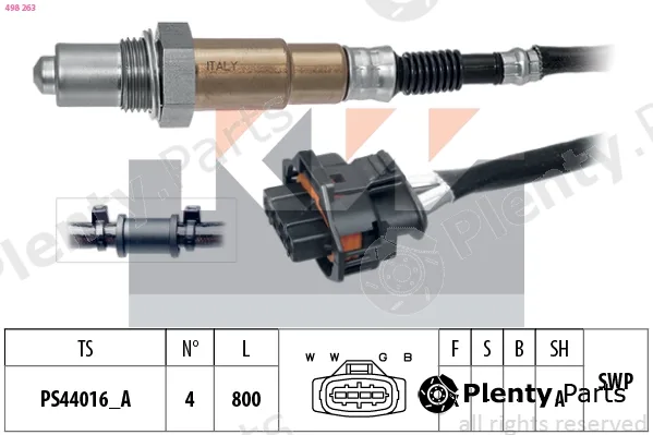 KW 498263 — Lambda Sensor Made in Italy - OE Equivalent