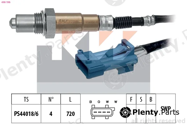 KW 498198 — Lambda Sensor Made in Italy - OE Equivalent