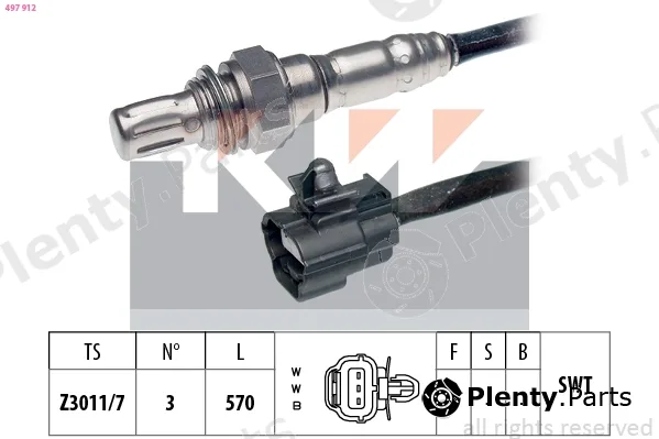 KW 497912 — Lambda Sensor Made in Italy - OE Equivalent
