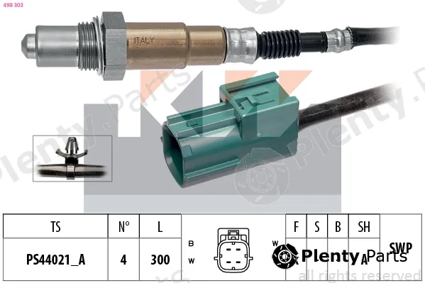 KW 498303 — Lambda Sensor Made in Italy - OE Equivalent