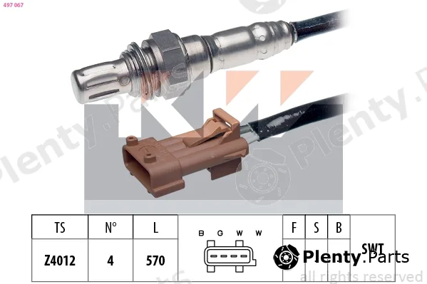 KW 497067 — Lambda Sensor Made in Italy - OE Equivalent