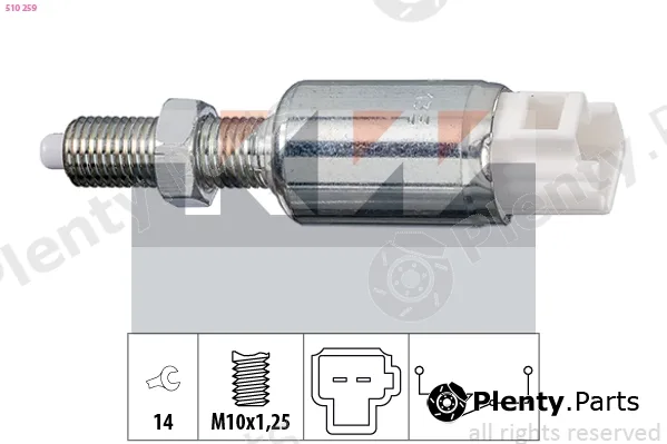 KW 510259 — Switch, clutch control (cruise control) Made in Italy - OE Equivalent