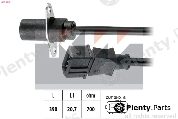 KW 453270 — Sensor, crankshaft pulse Made in Italy - OE Equivalent
